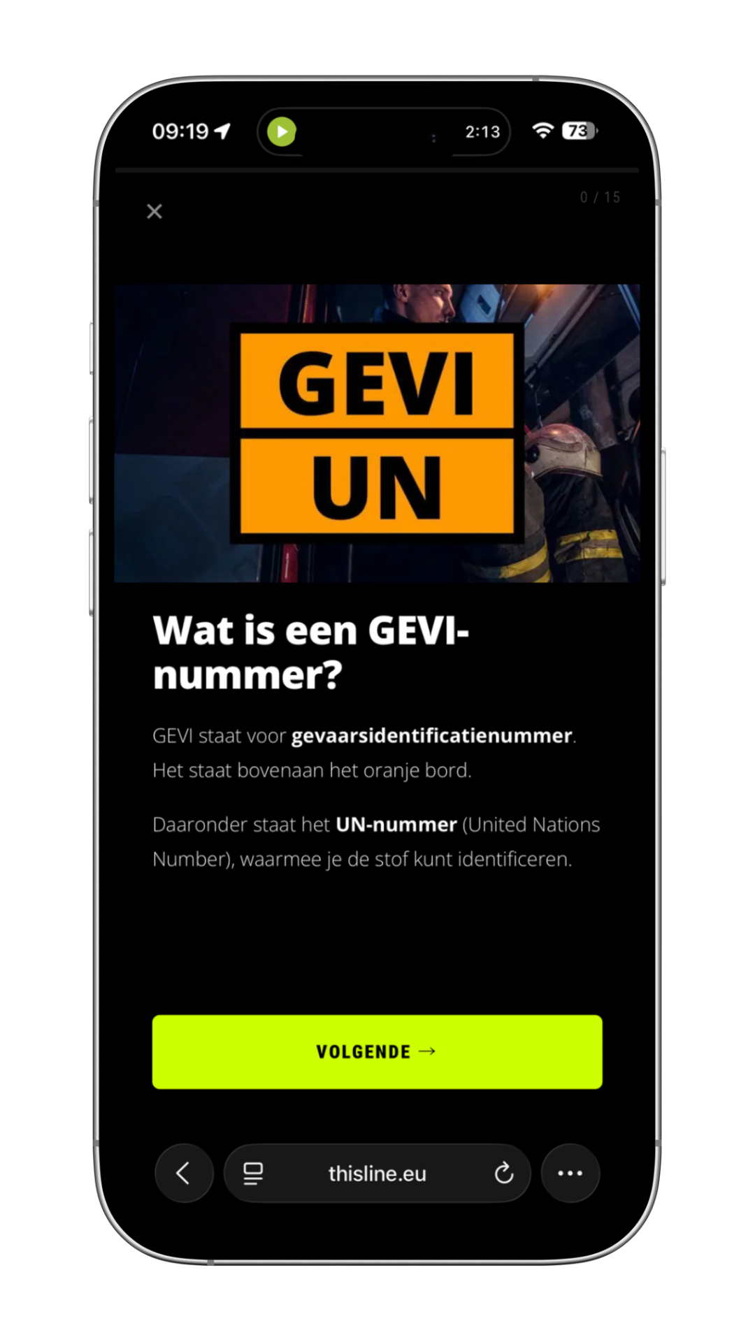 Pulse microlearning op een telefoon met korte kennismodule